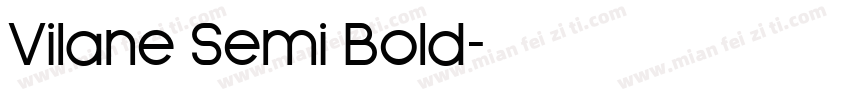 Vilane Semi Bold字体转换